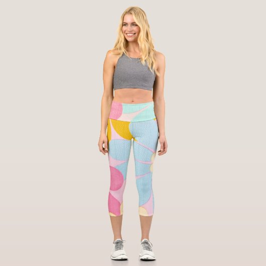 Leggings Capri Belle fleur cool (Recto)