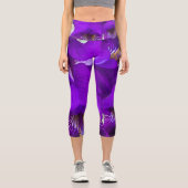 Leggings Capri Belle iris violet (Recto)