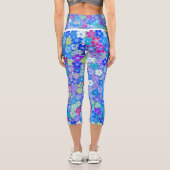 Leggings Capri belle légendes à motifs floraux (Verso)