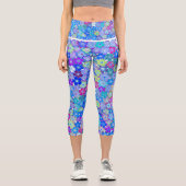 Leggings Capri belle légendes à motifs floraux (Recto)