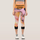 Leggings Capri belle orange (Recto)