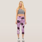 Leggings Capri Belle Ostéosperum rose Détails (Recto)