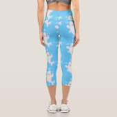 Leggings Capri Béluga mignon bulles dessin de dessin animé (Verso)