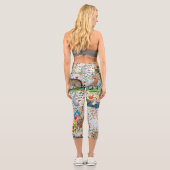 LEGGINGS CAPRI BESTIAIRE MÉDIÉVAL JOUER DES INSTRUMENTS MUSICAUX (Verso)