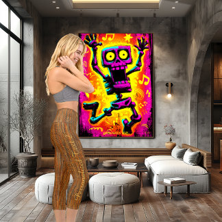 Leggings Capri Bicolore orange élégant : personnalisation du logo