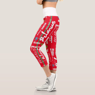 Leggings Capri Biélorussie Б л а р у с Légumineuses Fleurs de maï