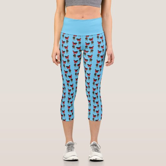 Leggings Capri Blackbird Sleeping in Front of the TV Comic (Recto)