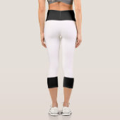 Leggings Capri Blanc et noir (Verso)