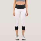 Leggings Capri Blanc et noir (Recto)