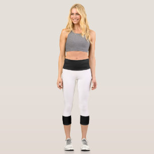 Leggings Capri Blanc et noir