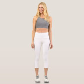 Leggings Capri Blanc Uni (Recto)
