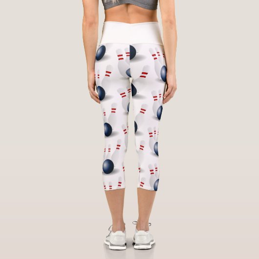 Leggings Capri Blancs de quilles (Verso)