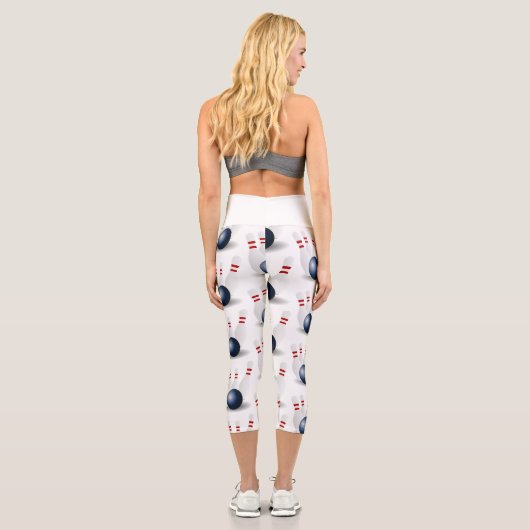 Leggings Capri Blancs de quilles (Verso)