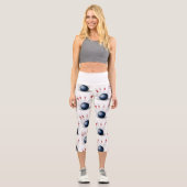 Leggings Capri Blancs de quilles (Recto)