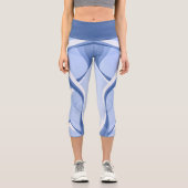 Leggings Capri Bleu Abstrait (Recto)