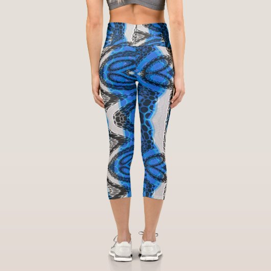 Leggings Capri Bleu atomique (Verso)