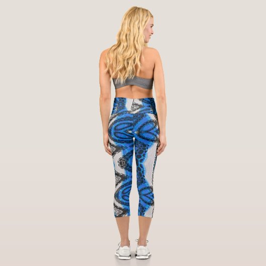 Leggings Capri Bleu atomique (Verso)