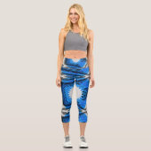 Leggings Capri Bleu atomique (Recto)