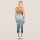 Leggings Capri Bleu chic et noir Ombre doux dégradé (Verso)