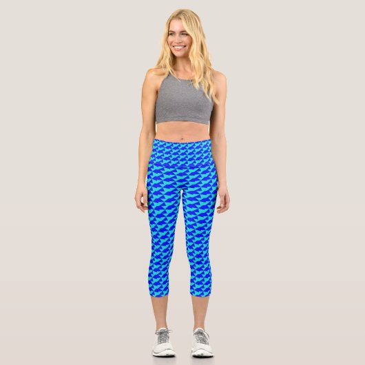 Leggings Capri bleu cool (Recto)