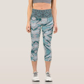 Leggings Capri Bleu cool - Tirage couleur (Recto)