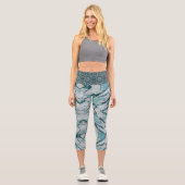 Leggings Capri Bleu cool - Tirage couleur (Recto)