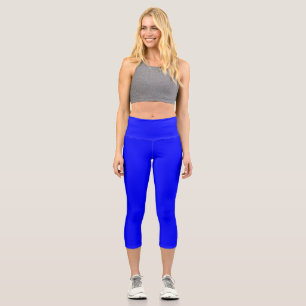 Leggings Capri Bleu (couleur unie)