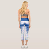 Leggings Capri Bleu et blanc de la marine (Verso)