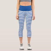 Leggings Capri Bleu et blanc de la marine (Recto)