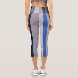 Leggings Capri Bleu et Violet