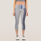 Leggings Capri Bleu et Violet (Recto)