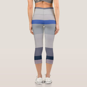 Leggings Capri Bleu et Violet
