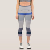Leggings Capri Bleu et Violet (Recto)