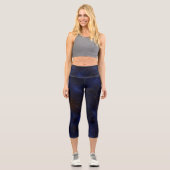 Leggings Capri bleu foncé (Recto)