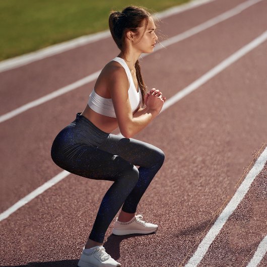 Leggings Capri bleu foncé