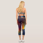 Leggings Capri Bleu gravitationnel (Verso)