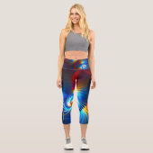 Leggings Capri Bleu gravitationnel (Recto)