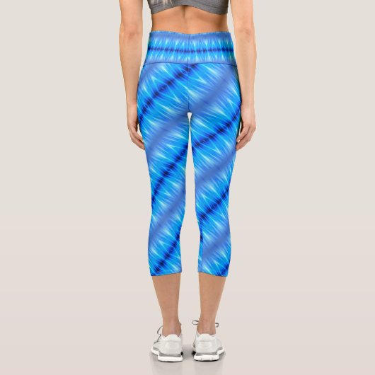 Leggings Capri Bleu océan (Verso)