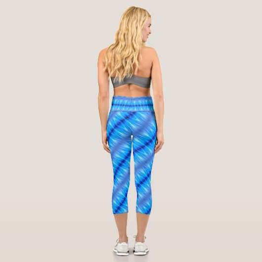 Leggings Capri Bleu océan (Verso)