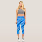 Leggings Capri Bleu océan (Recto)