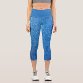 Leggings Capri Bleu pour femmes (Recto)