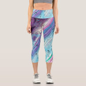 Leggings Capri Bleu-Violet (Recto)
