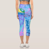 Leggings Capri Blobs colorés (Verso)