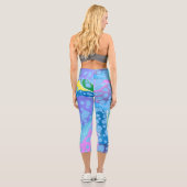 Leggings Capri Blobs colorés (Verso)