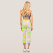 Leggings Capri Blobs roses (Verso)