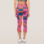 Leggings Capri Blocage rouge (Verso)