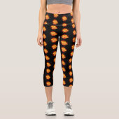 Leggings Capri Blooming Fire Rose (Recto)