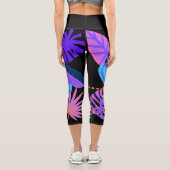 Leggings Capri Blue Banana Bunch Forêt tropicale (Verso)