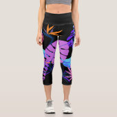 Leggings Capri Blue Banana Bunch Forêt tropicale (Recto)