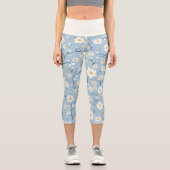 Leggings Capri Blue Blossom Breeze Daisy (Recto)
